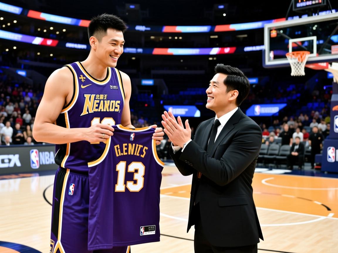 新北国王举办林书豪球衣退役仪式周杰伦惊喜现身送祝福